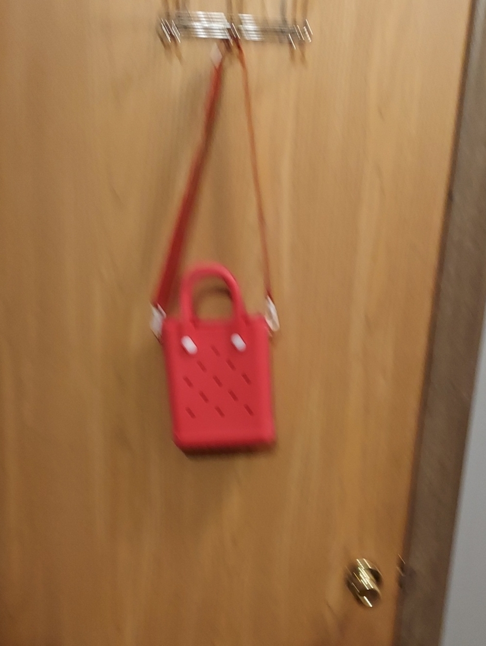 Red Mini Crossbody Tote Bag - Casual Everyday Style